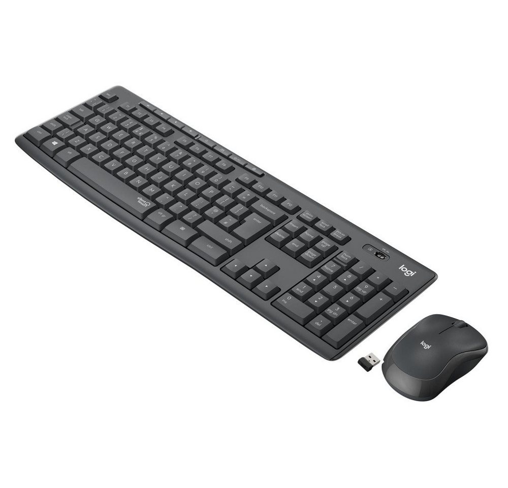 Logitech MK295 Silent Wireless Combo graphite Maus-Tastatur-Set Tastatur Logitech MK295 Silent Wireless Combo graphite Maus-Tastatur-Set Tastatur von Logitech