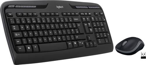 Logitech MK330 Funk Tastatur, Maus-Set Deutsch, QWERTZ Schwarz von Logitech