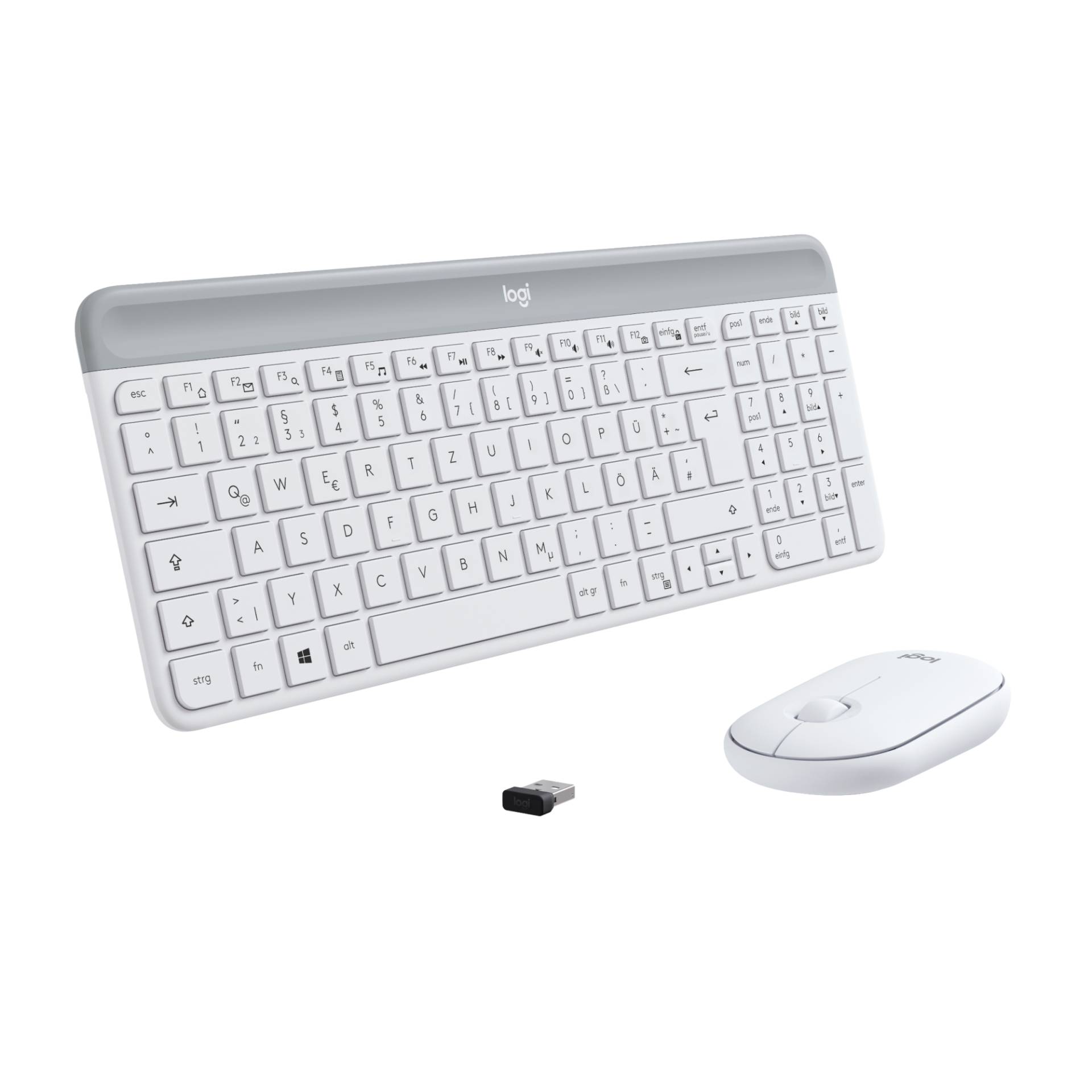 Logitech MK470 Slim Combo - kabelloses Tastatur-Maus-Set, weiß Logitech MK470 Slim Combo - kabelloses Tastatur-Maus-Set, weiß von Logitech