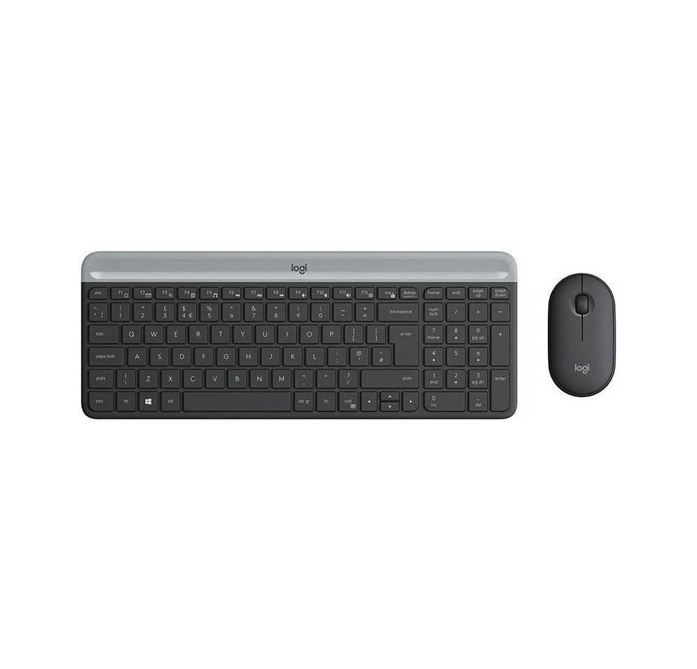 Logitech MK470 graphit Maus-Tastatur-Set Tastatur von Logitech