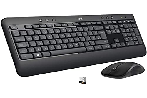 Logitech MK540 Advanced Kabellose Tastatur und Maus Combo für Windows, Italienisches QWERTY-Layout - Schwarz Logitech MK540 Advanced Kabellose Tastatur und Maus Combo für Windows, Italienisches QWERTY-Layout - Schwarz von Logitech