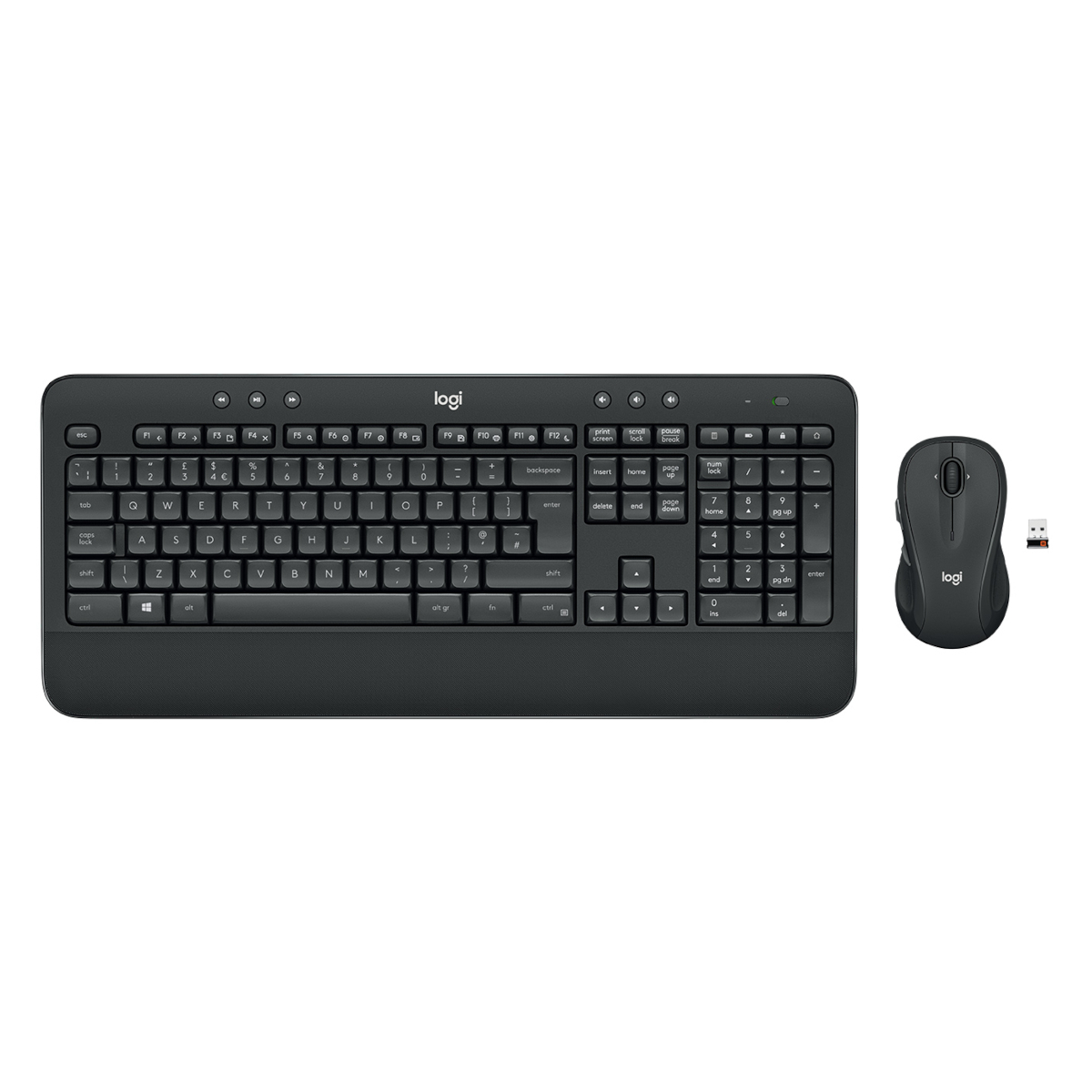 Logitech MK545 Advanced, US-Layout, Kabelloses Tastatur-Maus-Set, USB-Empfänger von Logitech