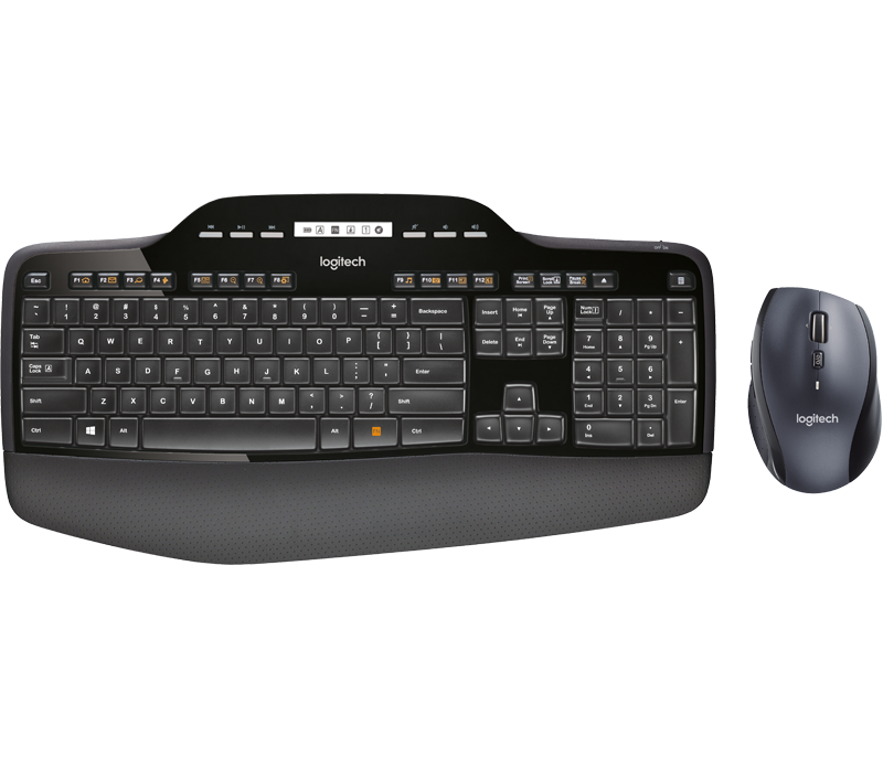 Logitech MK710 Desktopset, kabellos, US-Layout Tastatur und Maus, AES-Verschlüsselung von Logitech