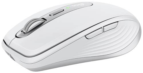 Logitech MX Anywhere 3 Mac Maus Bluetooth® Laser Hellgrau 6 Tasten 1000 dpi Wiederaufladbar von Logitech