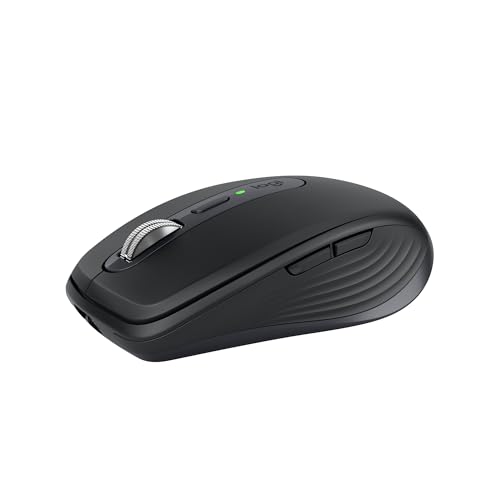 Logitech MX Anywhere 3S Compact Kabellose Maus, Fast Scrolling, 8K DPI Any-Surface Tracking, Quiet Clicks, Programmierbare Tasten, USB C, Bluetooth, Windows PC, Linux, Chrome, Mac - Graphit von Logitech