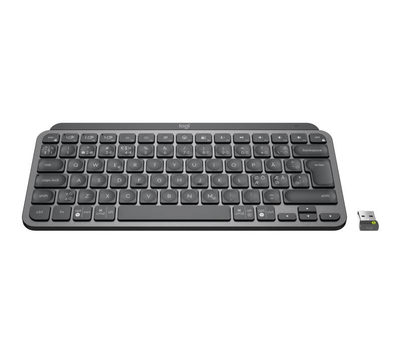 Logitech MX Keys Mini for Business - Tastatur - hinterleuchtet - kabellos - Bluetooth LE - QWERTY - Pan-Nordic - Graphite von Logitech