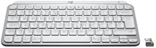 Logitech MX Keys Mini for Business kabellose beleuchtete Tastatur, Französisches AZERTY-Layout - Pale Grey von Logitech for Business