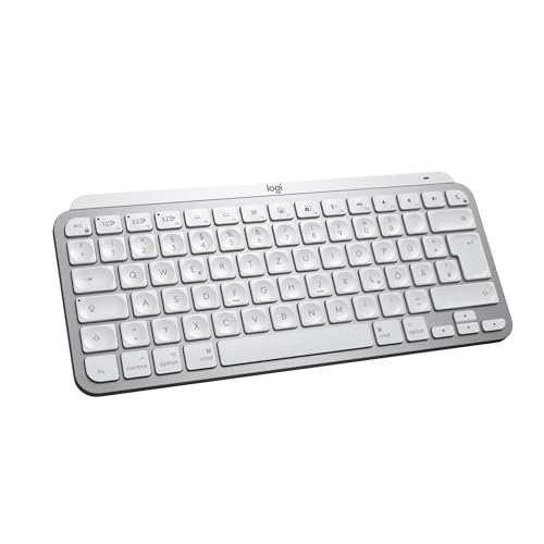 Logitech MX Keys Mini for Mac - Minimalistische kabellose Tastatur, kompakt, Bluetooth, Tasten Hintergrundbeleuchtung, USB-C, kompatibel mit MacBook Pro, Macbook Air, iMac, iPad, DEU QWERTZ, Pale Grey Logitech MX Keys Mini for Mac - Minimalistische kabellose Tastatur, kompakt, Bluetooth, Tasten Hintergrundbeleuchtung, USB-C, kompatibel mit MacBook Pro, Macbook Air, iMac, iPad, DEU QWERTZ, Pale Grey von Logitech