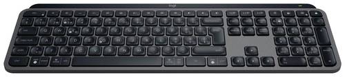 Logitech MX Keys S Bluetooth® Tastatur Deutsch, QWERTZ Graphit Beleuchtet, Ergonomisch, Multipair-F von Logitech