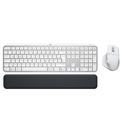 Logitech MX Keys S Combo Pale Grey - MX Master 3S, MX Keys S & MX Palm Rest von Logitech