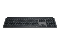 Logitech MX Keys S Graphite, schwarz, LEDs weiß, Logi Bolt, USB/Bluetooth, DE von Logitech