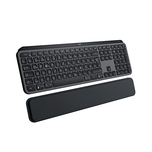 Logitech MX Keys S Plus kabellose Tastatur, Low Profile, Fluid Quiet Typing, Programmable, Backlighting, Bluetooth, Rechargeable, für Windows PC/Linux/Chrome/Mac- Graphit, Deutsches QWERTZ-Layout Logitech MX Keys S Plus kabellose Tastatur, Low Profile, Fluid Quiet Typing, Programmable, Backlighting, Bluetooth, Rechargeable, für Windows PC/Linux/Chrome/Mac- Graphit, Deutsches QWERTZ-Layout von Logitech