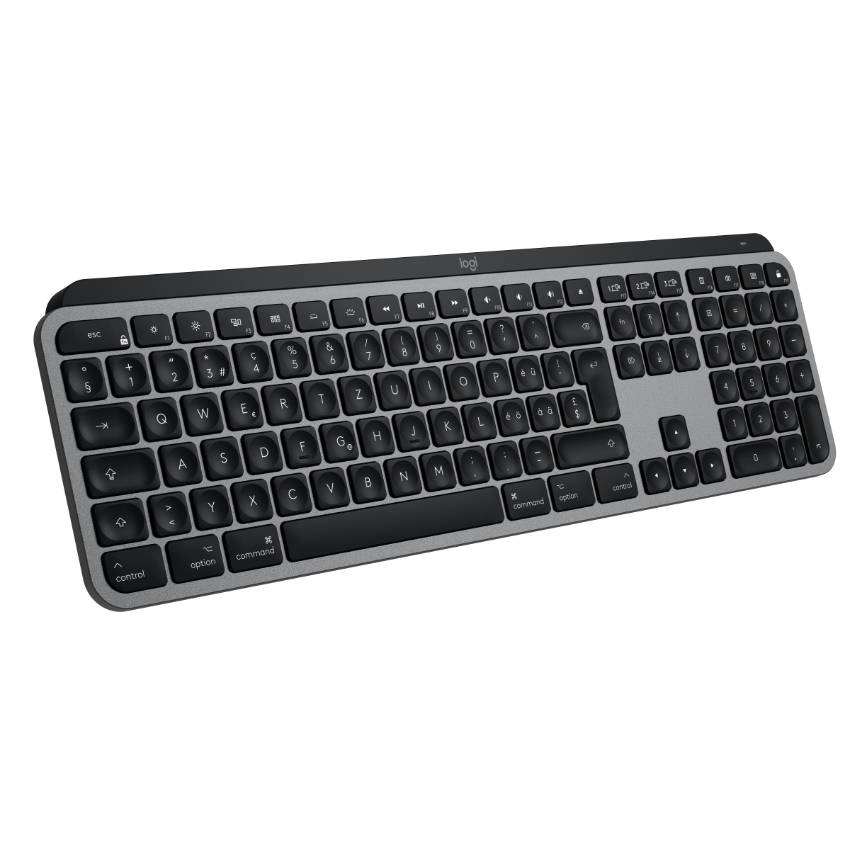 Logitech MX Keys für Mac Wireless Illuminated Tastatur, kabellos, Space Grey von Logitech