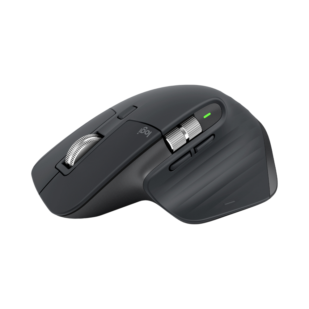 Logitech MX Master 3S, Wireless Bluetooth Maus , Wiederaufladbarer Akku, Graphite von Logitech