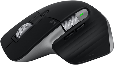 Logitech Master Series MX Master 3S for Mac - Maus - ergonomisch - optisch - 7 Tasten - kabellos - 2,4 GHz, Bluetooth - Space-grau - für Apple MacBook (910-006571) von Logitech
