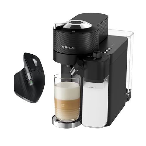 Logitech MX Master 3S - Wireless Performance Mouse, Ultra Fast Scrolling, Ergonomic, 8K DPI + De'Longhi Nespresso Vertuo Lattissima ENV300.B, Coffee Capsule Machine- Automatic Milk Frothing System von Logitech