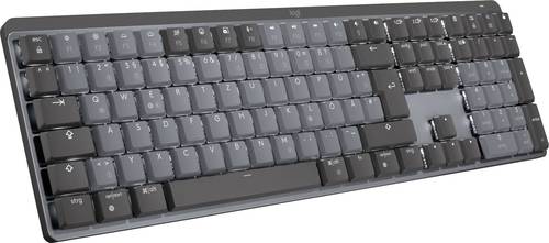 Logitech MX Mechanical (Linear) Bluetooth®, Funk Tastatur Deutsch, QWERTZ Graphit Abnehmbares Kabel von Logitech