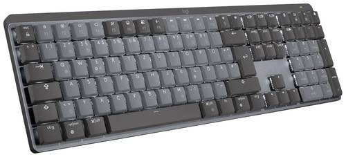 Logitech MX Mechanical (Tacticle Quiet) Bluetooth®, Funk Tastatur Deutsch, QWERTZ Graphit Abnehmbar von Logitech