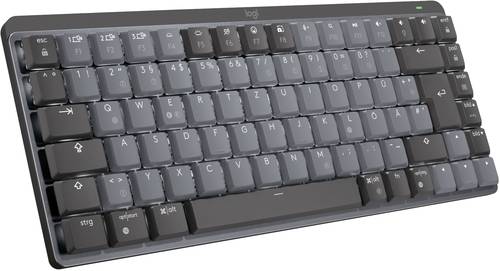 Logitech MX Mechanical Mini (Linear) Bluetooth®, Funk Tastatur Deutsch, QWERTZ Graphit Abnehmbares von Logitech