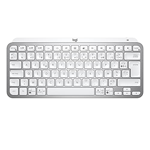 Logitech MXKEYS Mini WRLS Illuminated KBWRLS Pale Grey - FRA - Central von Logitech