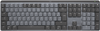 Logitech Master Series MX Mechanical - Tastatur - hinterleuchtet - kabellos - Bluetooth LE - AZERTY - Französisch - Tastenschalter: Tactile Quiet - Graphite (920-010751) von Logitech