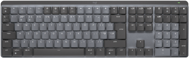 Logitech Master Series MX Mechanical - Tastatur - hinterleuchtet - kabellos - Bluetooth LE - QWERTY - GB - Tastenschalter: Tactile Quiet - Graphite von Logitech