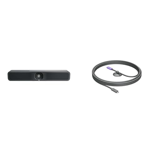 Logitech MeetUp 2 All-in-One USB Conference Room Camera, Compact Video Bar, Active USB Cable, Single Cable BYOD Connection with MeetUp 2, TV Mount for Video Conference System MeetUpTV Logitech MeetUp 2 All-in-One USB Conference Room Camera, Compact Video Bar, Active USB Cable, Single Cable BYOD Connection with MeetUp 2, TV Mount for Video Conference System MeetUpTV von Logitech