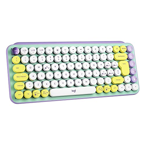 Logitech POP Keys Mechanische kabellose Tastatur mit anpassbaren Emoji-Tasten, Italienisches QWERTY-Layout - Grün/Lila Logitech POP Keys Mechanische kabellose Tastatur mit anpassbaren Emoji-Tasten, Italienisches QWERTY-Layout - Grün/Lila von Logitech