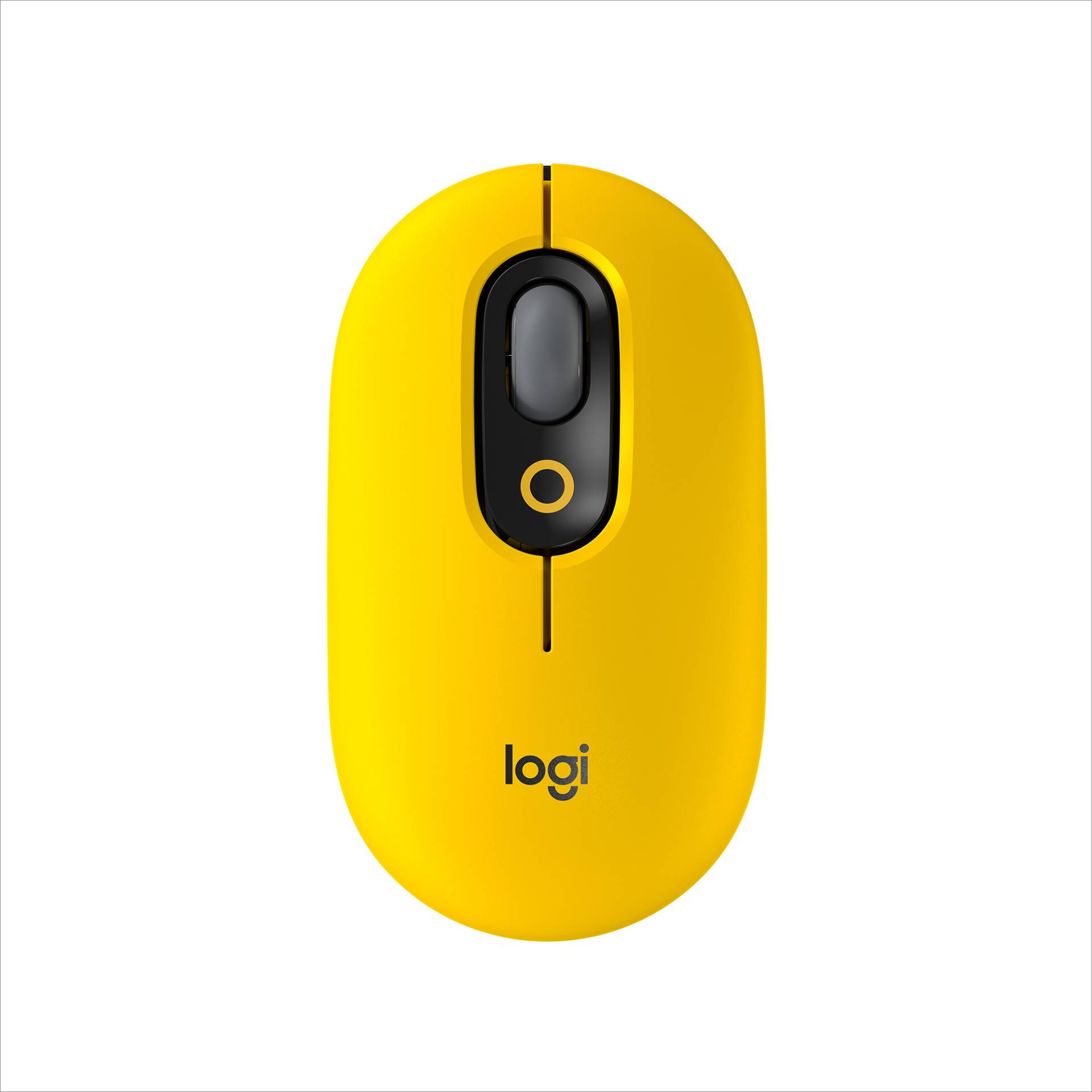 Logitech POP Maus, kabellos mit anpassbaren Emojis, SilentTouch-Technologie, Bluetooth und USB, Blast Yellow von Logitech