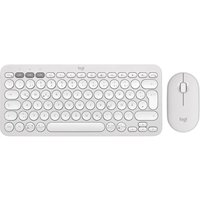 Logitech Pebble 2 Combo Weiß - Schlanke Multi-Device Bluetooth®-Tastatur und -Maus mit anpassbaren Tasten von Logitech