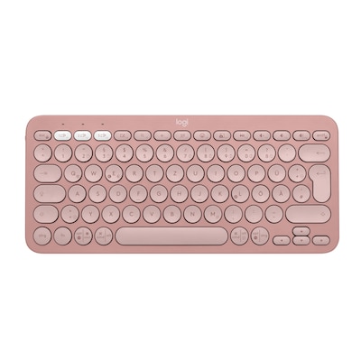 Logitech Pebble Keys 2 K380S Rosa - Minimalistische kabellose Tastatur von Logitech