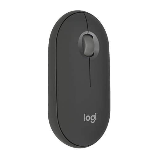 Logitech Pebble Mouse 2 M350s schlanke kabellose Bluetooth-Maus, mobil, leicht, anpassbare Taste, leise Klicks, Easy-Switch für Windows, macOS, iPadOS, Android, ChromeOS - Grafit Logitech Pebble Mouse 2 M350s schlanke kabellose Bluetooth-Maus, mobil, leicht, anpassbare Taste, leise Klicks, Easy-Switch für Windows, macOS, iPadOS, Android, ChromeOS - Grafit von Logitech