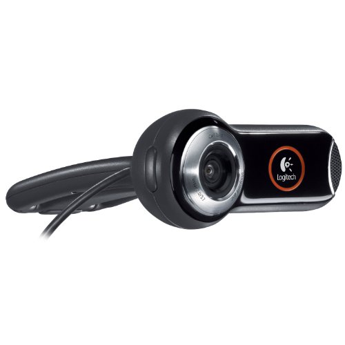 Logitech QuickCam® Pro 9000 1600 x 1200Pixel Schwarz, Silber Webcam - Webcams (1600 x 1200 Pixel, 30 fps, Schwarz, Silber, Pentium P4 (1.4 GHz), 128 MB, 200 MB) von Logitech