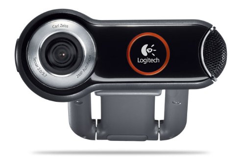 Logitech QuickCam Pro 9000 Webcam 2 MP 1600 x 1200 Pixel USB Schwarz, Silber - Webcams (2 MP, 1600 x 1200 Pixel, 30 fps, 24 Bit, USB, Schwarz, Silber) von Logitech