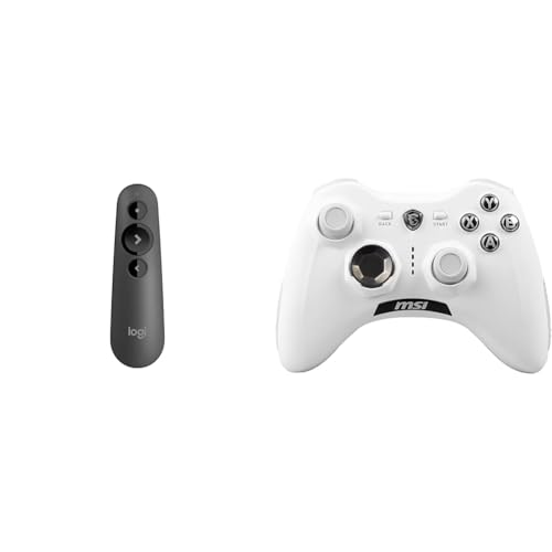 Logitech R500s Presenter mit & MSI Force GC30 V2 White Kabelloser von Logitech