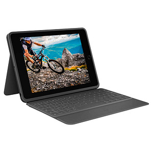 Logitech RUGGED FOLIO Tablet-Tastatur schwarz geeignet für Apple iPad 7. Gen (2019), Apple iPad 8. Gen (2020) von Logitech