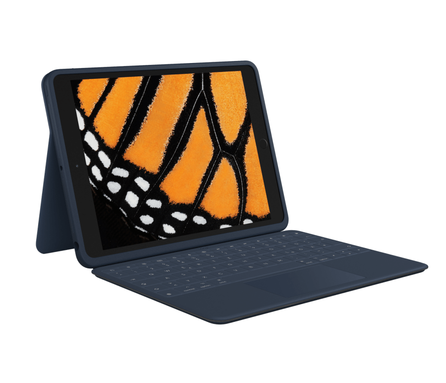 Logitech Rugged Combo 3 Touch - Tastatur-Schutzcase mit Trackpad für iPad (7., 8. und 9. Generation), Education Version von Logitech