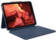 Logitech Rugged Combo 4 - Tastatur und Foliohülle - Apple Smart connector - Classic Blue - für Apple 10.9-inch iPad (10. Generation) (920-011191) von Logitech
