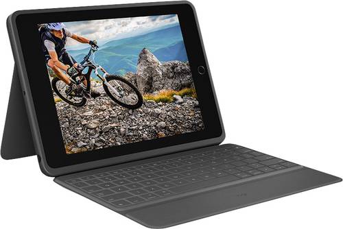 Logitech Rugged Folio Tablet-Tastatur mit Hülle Passend für Marke (Tablet): Apple iPad 10.2 (2019) von Logitech