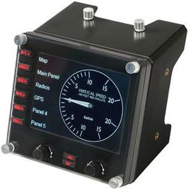 Logitech Saitek Pro Flight Instrument Panel - Flugsimulator-Instrumentenbrett - kabelgebunden - f�r PC (945-000008) von Logitech