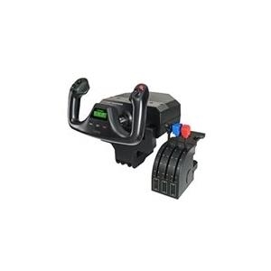 Logitech Saitek Pro Flight Yoke System - Steuerhorn und Gasregler - verkabelt - für PC (945-000004) von Logitech
