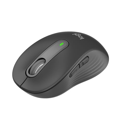 Logitech Signature M650 Kabellose Maus - für kleine bis mittelgroße Hände, 2-Jahres-Batterie, Leise Klicks, Anpassbare Seitentasten, Bluetooth, Kompatibilität mit mehreren Geräten - Graphit von Logitech