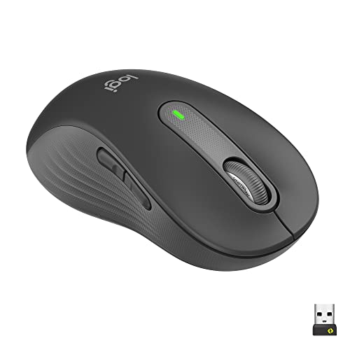 Logitech Signature M650 L Left Kabellose Maus - für große linke Hände, Leise Klicks, Anpassbare Seitentasten, Bluetooth, Kompatibilität mit mehreren Geräten - Graphit von Logitech