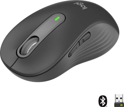 Logitech Signature M650L Maus Funk, Bluetooth® Rechtshänder Größe: L Optisch Graphite 5 Tasten 4 von Logitech