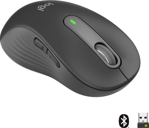 Logitech Signature M650L left Maus Funk, Bluetooth® Linkshänder Größe: L Optisch Graphite 5 Tast von Logitech