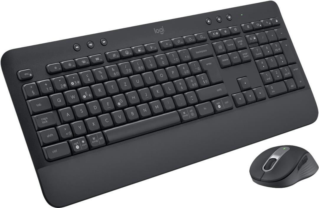 Logitech Signature MK650 for Business - Tastatur-und-Maus-Set - kabellos - 2.4 GHz, Bluetooth LE - AZERTY - Französisch - Graphite Logitech Signature MK650 for Business - Tastatur-und-Maus-Set - kabellos - 2.4 GHz, Bluetooth LE - AZERTY - Französisch - Graphite von Logitech