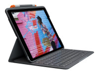 Logitech Slim Folio, KeyboardDock für iPad 10 2022, grau, DE von Logitech