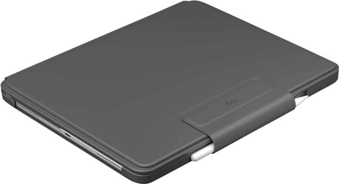 Logitech Slim Folio Pro - Tastatur und Foliohülle - hintergrundbeleuchtet - kabellos - Bluetooth LE - QWERTY - Spanisch - für Apple 27,90cm (11)  iPad Pro (1. Generation, 2. Generation) - Sonderposten von Logitech