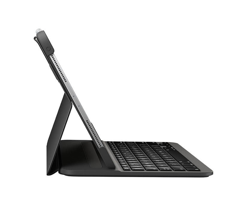 Logitech Slim Folio Pro - Tastatur und Foliohülle - hintergrundbeleuchtet - kabellos - Bluetooth LE - QWERTY - für Apple 11-inch iPad Pro (1. Generation, 2. Generation) - Sonderposten von Logitech