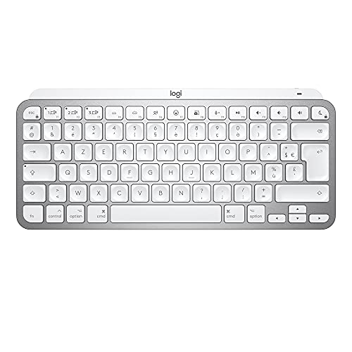 Logitech TECLADO (Frances) MXKEYS Mini F. MAC WRLS Illum. WRLS Pale Grey - FRA - Central von Logitech